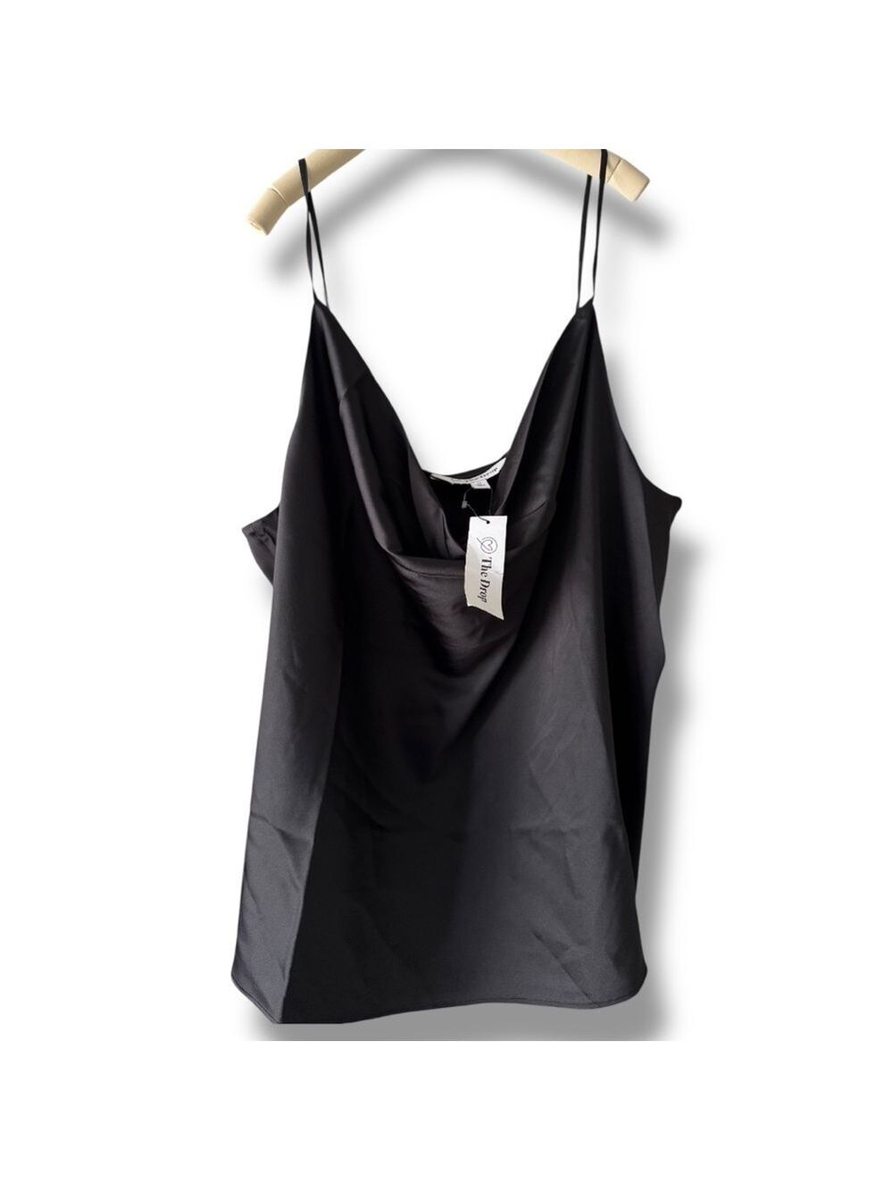 The Drop Womens Christy Cowl-Neck Cami Silky Stretch Top size 2X